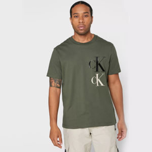 Calvin Klein pánské zelené triko - L (LDD)